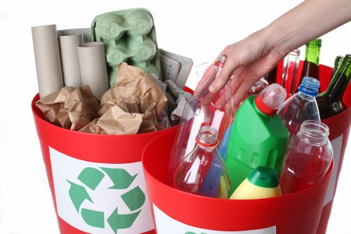 Recycling center in Rotherhithe