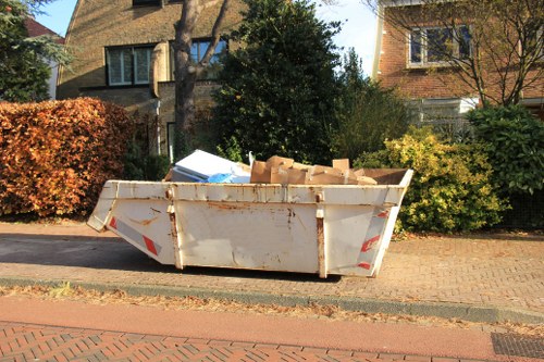 Residential loft clearance services with organized storage